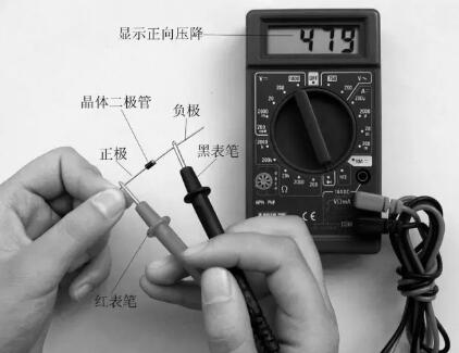 數字萬用表測量場效應管