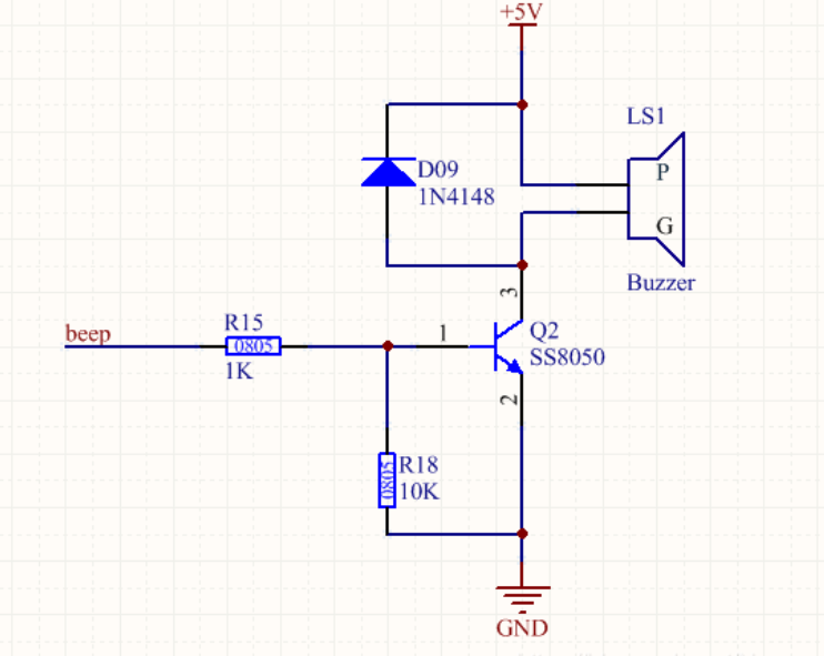 蜂鳴器驅(qū)動(dòng)電路圖