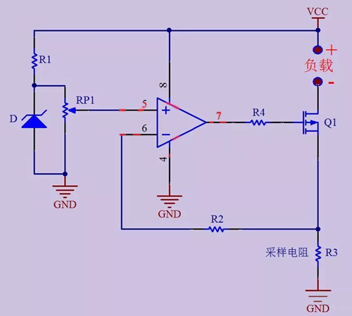 運放 MOS管 恒流電路