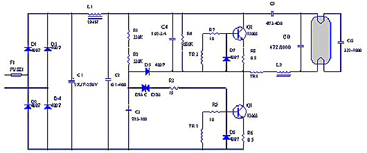 電子鎮流器 電路
