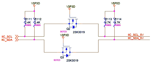 I2C 電平轉換電路