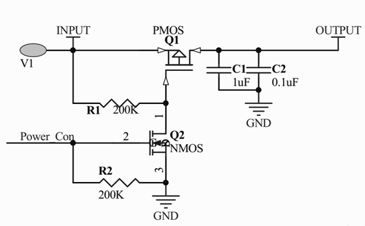 PMOS 電源 開關