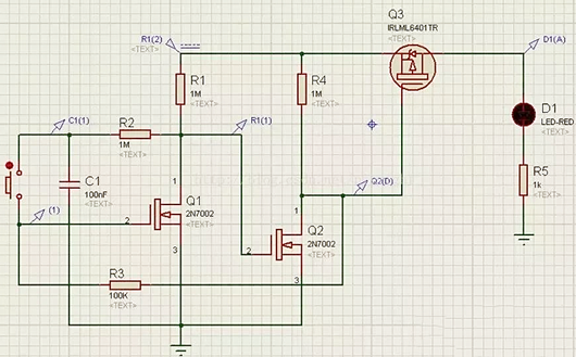 單按鍵開(kāi)關(guān)機(jī)電路