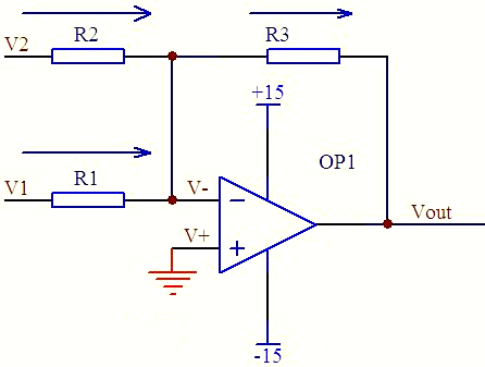 運放加法器電路