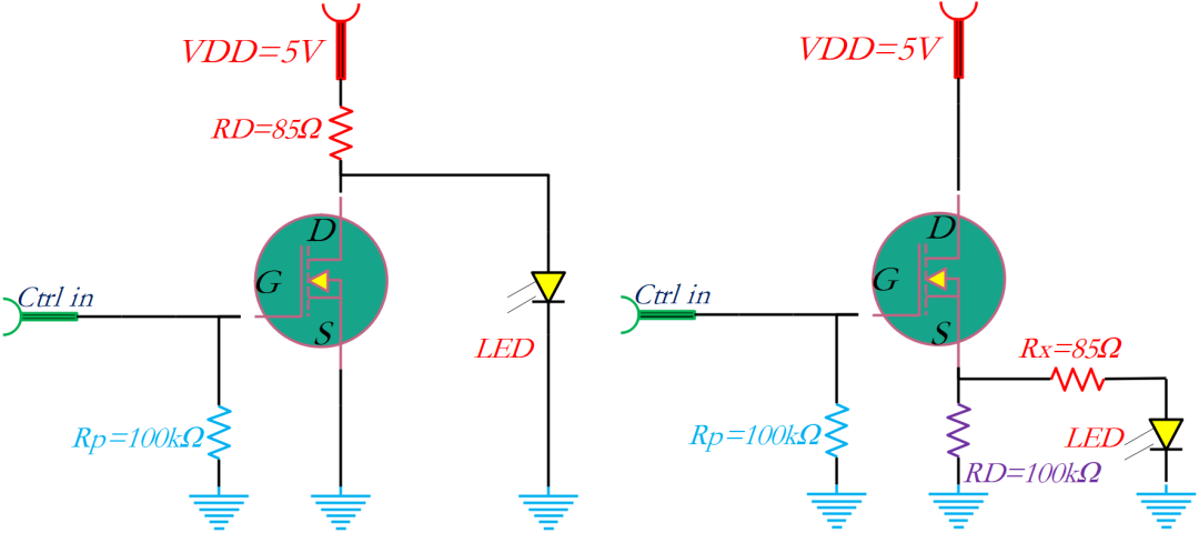 MOS管的開關電路