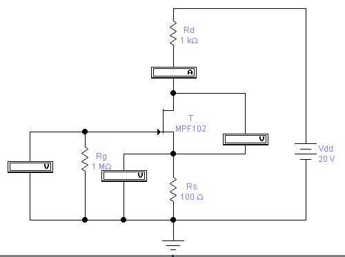 結型場效應管JFET偏置電路介紹