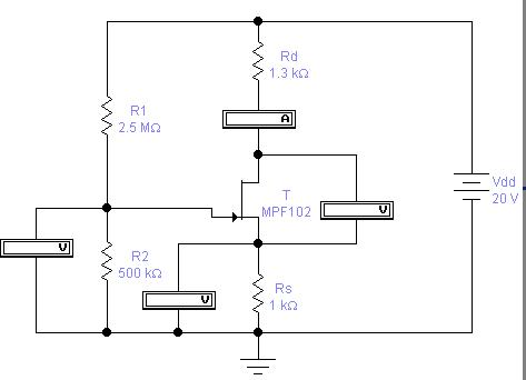 結型場效應管JFET偏置電路介紹