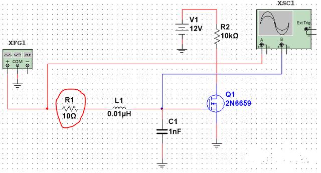 MOSFET 柵極驅動振蕩